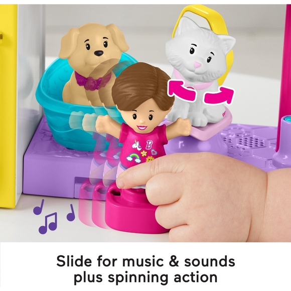 Fisher-Price Little People Barbie Play and Care Pet Spa Musical Toddler Playset. - Picture 3 of 7